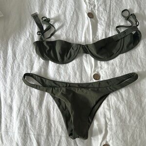 Olive Green Women's Bikini Set